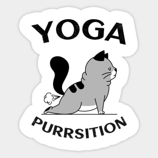 Yoga Cat Sticker